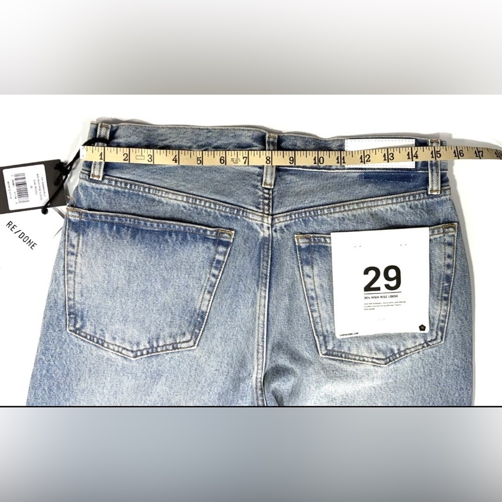 Re/Done 90s High Rise Loose Jeans in Ojai Indigo Women’s Sz 29 New with all Tags - Picture 10 of 12
